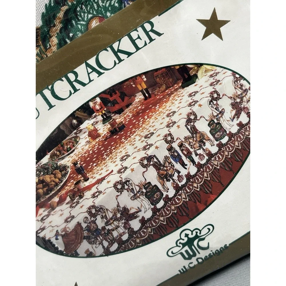 NEW Vintage W.C. Designs Christmas Nutcracker Tablecloth 52